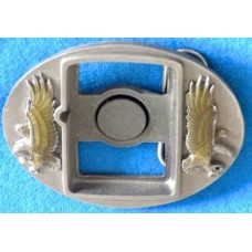 Eagle Belt Buckle for Zippo Lighter.Dark Green